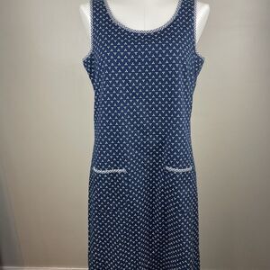 Retro Laura Ashley Medium Cottage Core Dress Blue Floral Maxi Prairie Modest